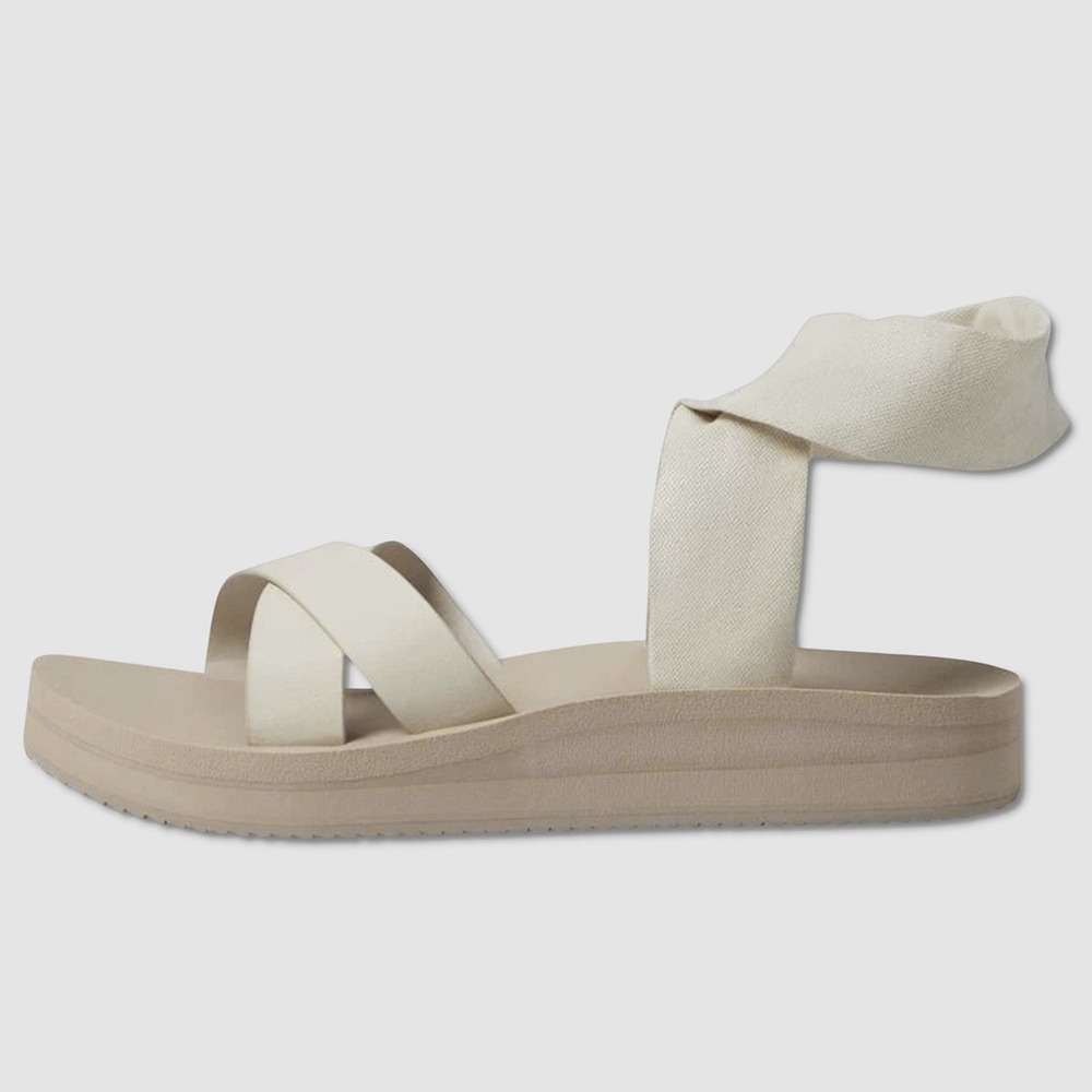 Sanuk Highland Sling ST Sandals - NWT Womens Size 9 Natural - #49514-K1